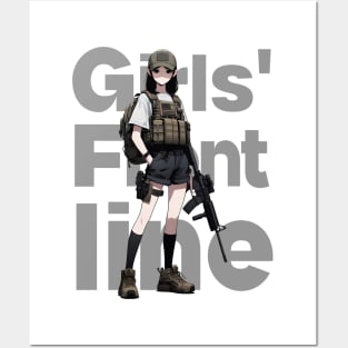 Girls' Frontline Tactical Chic Tee: Where Strength Meets Style Posters and Art